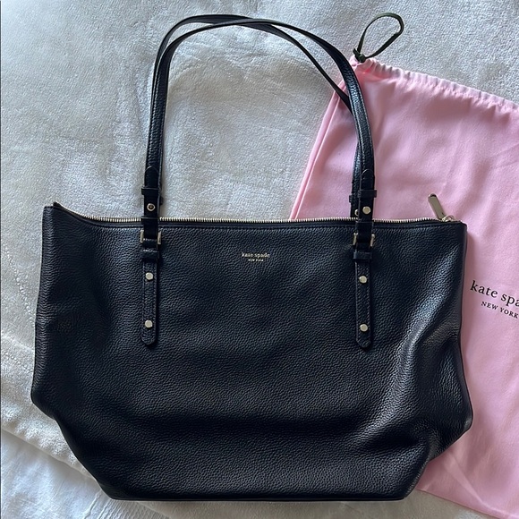 kate spade Black Shoulder Bag Smooth Leather Rectangular Shape - Picture 2 of 6